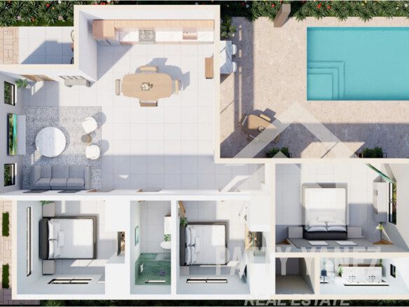 New Villas at Kite Beach, Cabarete in Gated Community