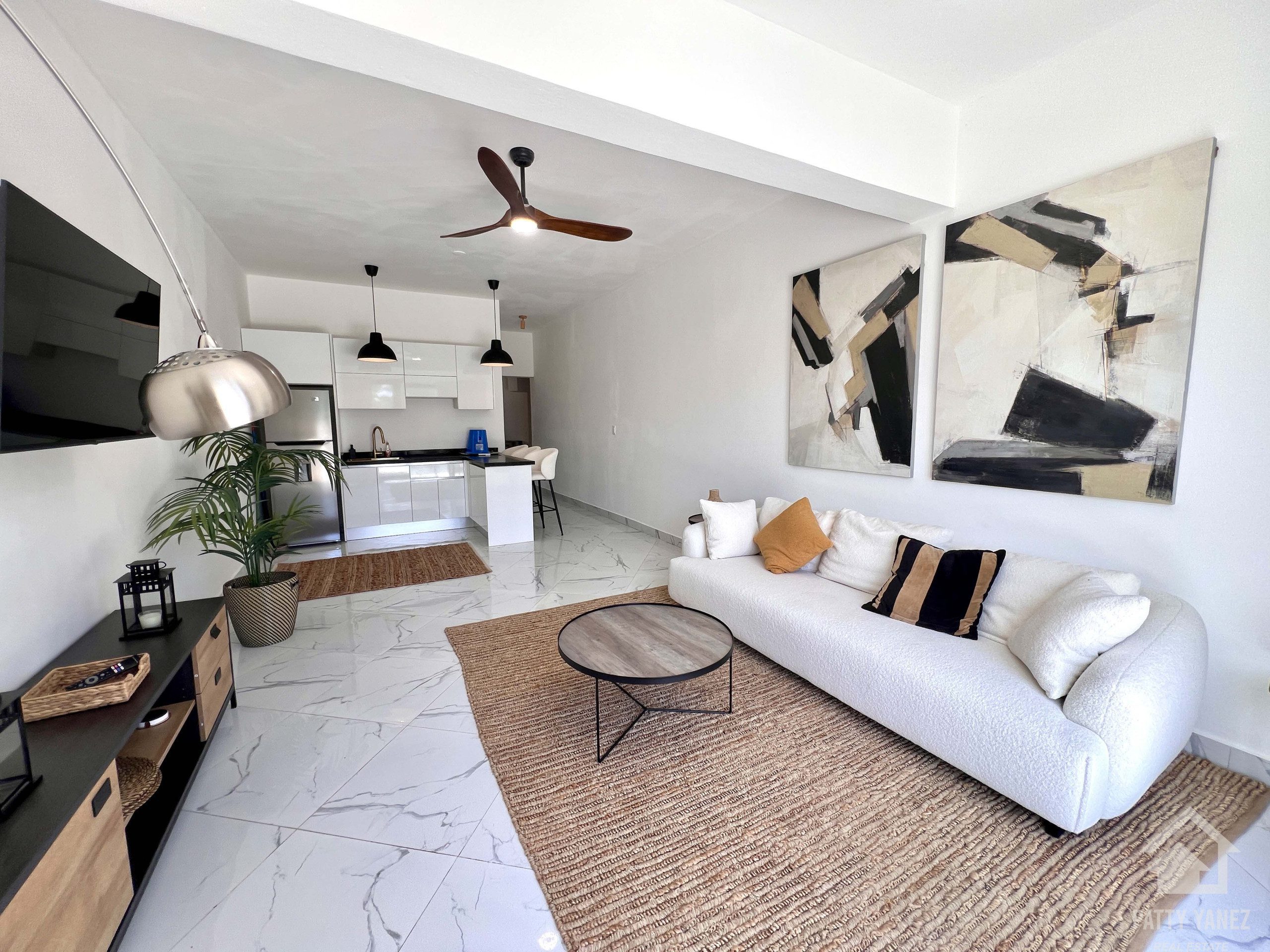 Amplio departamento de 1 dormitorio en venta en la República Dominicana