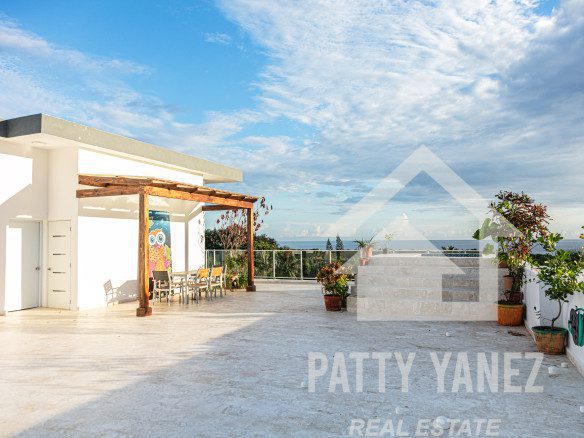 Ático con vista al mar en venta en Encuentro, Cabarete