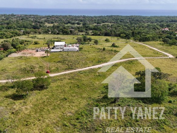 Ocean View Land for Sale Between Sosúa and Cabarete – 1,659 m² in Gated Community