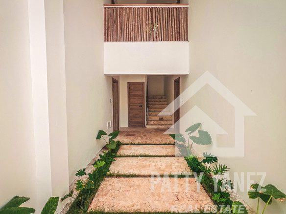 Apartamento de un dormitorio con vista al jardín en venta en Encuentro, República Dominicana