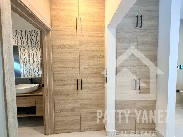 Apartamento de un dormitorio con vista al jardín en venta en Encuentro, República Dominicana