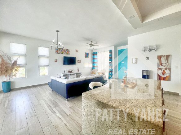 Encantadora villa de 3 dormitorios con vistas a la laguna y paneles solares – Cabarete, República Dominicana