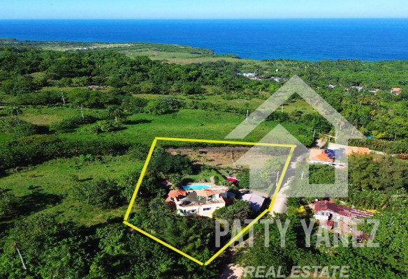 Ocean View Home with Land for Sale in Cabrera Dominican Republic