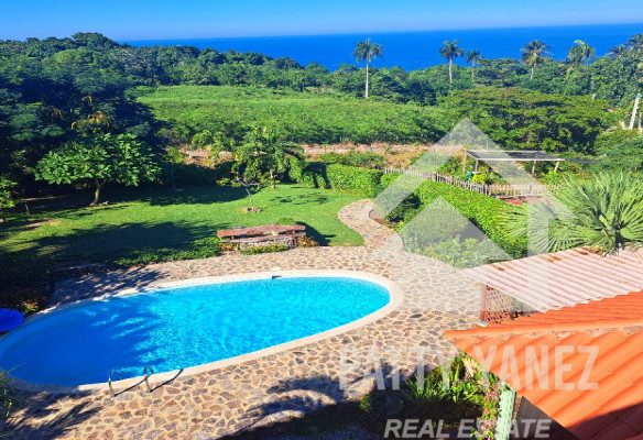 Ocean View Home with Land for Sale in Cabrera Dominican Republic