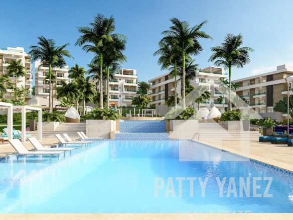 Departamento contemporáneo de 2 habitaciones cerca de la playa de Encuentro con servicios de resort