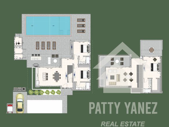 Villa tropical moderna de 3 dormitorios cerca de los centros de Sosúa y Cabarete