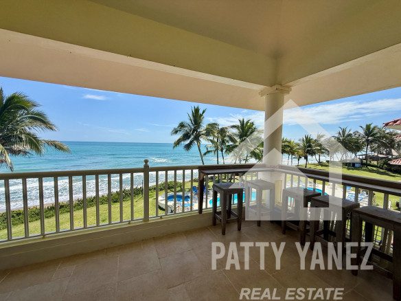 Ático de 2 dormitorios frente al mar en Cabarete con vista al mar