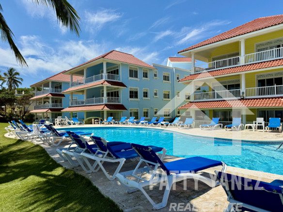 Ático de 2 dormitorios frente al mar en Cabarete con vista al mar