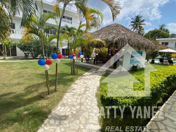 Oportunidad de negocio: hotel en Kite Beach, Cabarete – Totalmente equipado y en funcionamiento