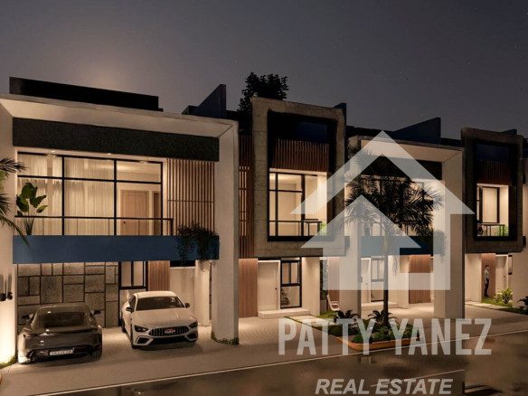 Casa adosada dúplex lista para habitar en Sosúa con piscina privada en Playa Chiquita