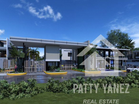 Casa adosada dúplex lista para habitar en Sosúa con piscina privada en Playa Chiquita