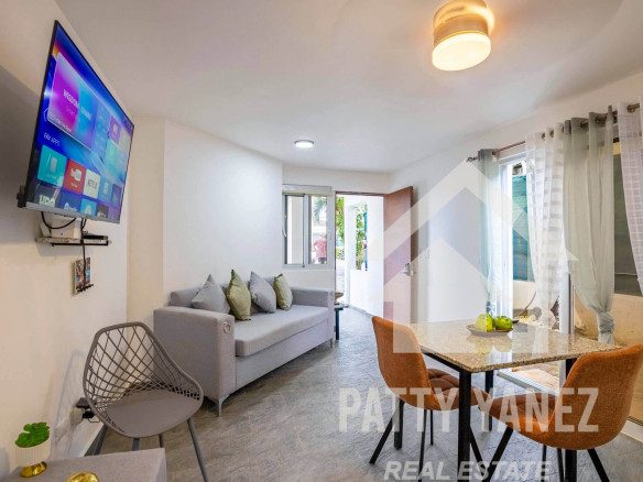 Departamento de 1 recámara con patio trasero privado y jacuzzi, a unos pasos de la playa de Cabarete
