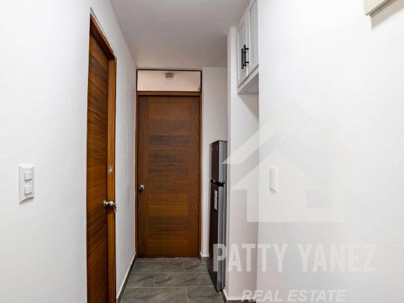 Departamento de 1 recámara con patio trasero privado y jacuzzi, a unos pasos de la playa de Cabarete