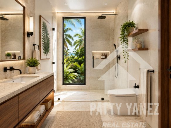 Pre-Construction 3-Bedroom Villa with Private Pool & Rooftop Terrace in Kite Beach