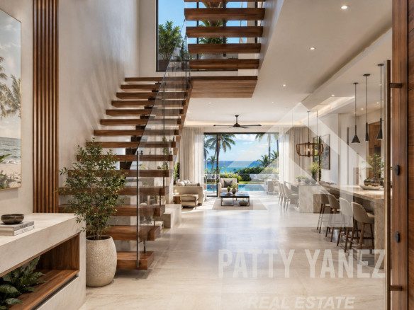 Pre-Construction 3-Bedroom Villa with Private Pool & Rooftop Terrace in Kite Beach