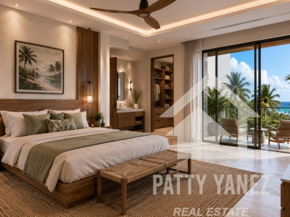 Pre-Construction 3-Bedroom Villa with Private Pool & Rooftop Terrace in Kite Beach