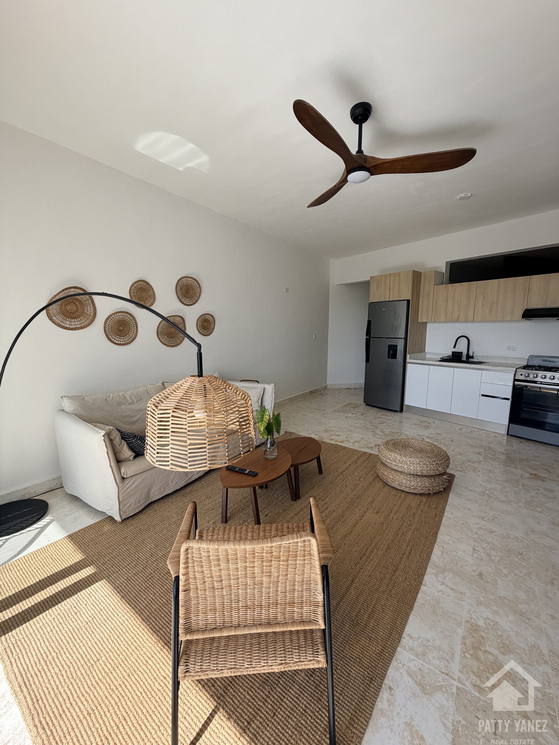 Departamento de 1 recámara con vista al mar en Playa Encuentro, Cabarete