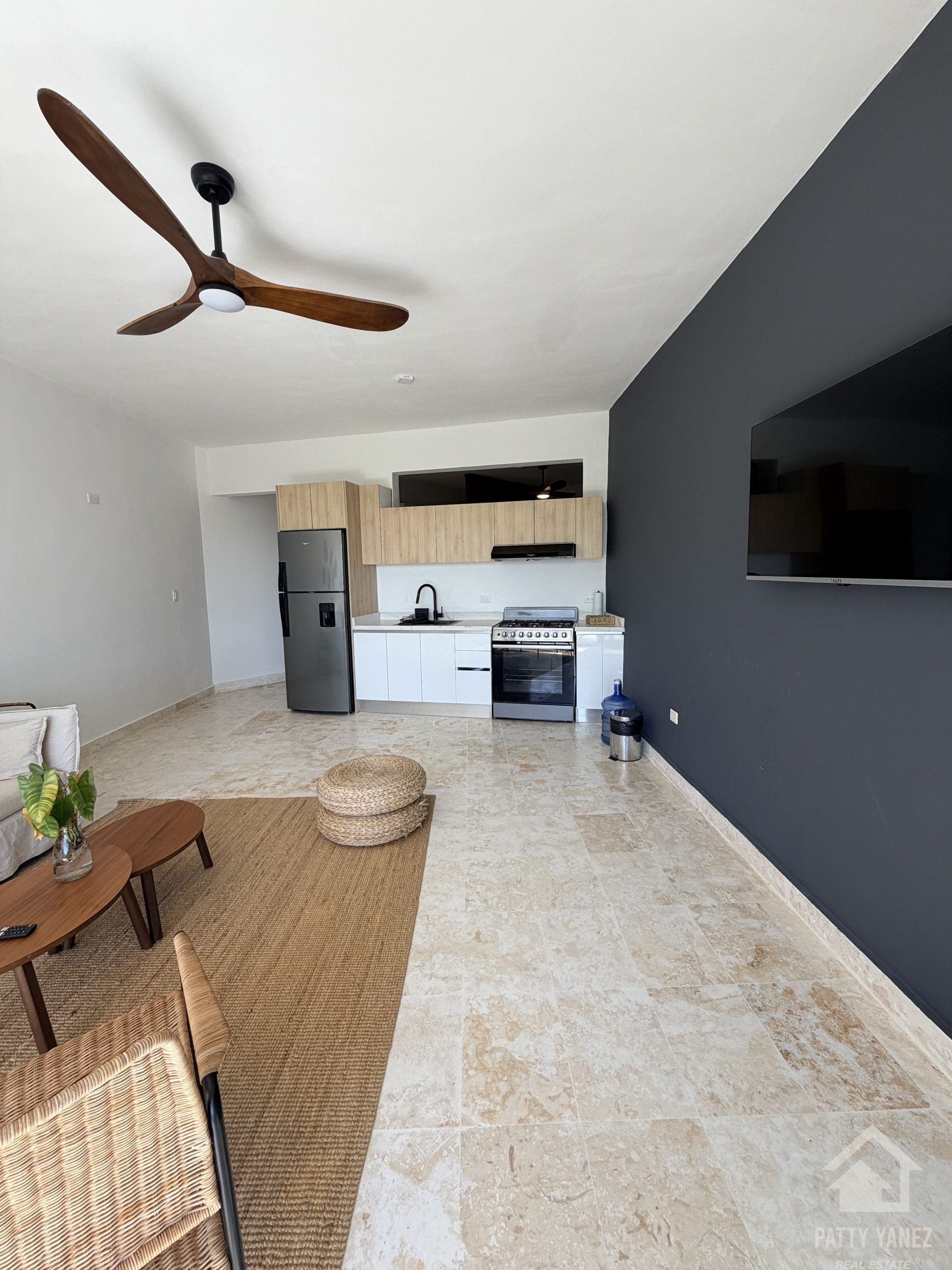 Departamento de 1 recámara con vista al mar en Playa Encuentro, Cabarete