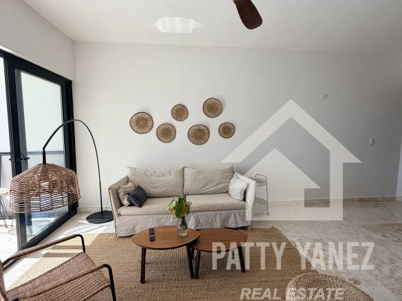 Departamento de 1 recámara con vista al mar en Playa Encuentro, Cabarete