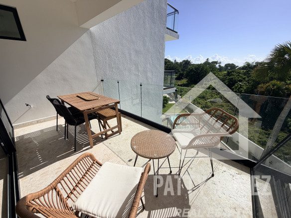 Departamento de 1 recámara con vista al mar en Playa Encuentro, Cabarete