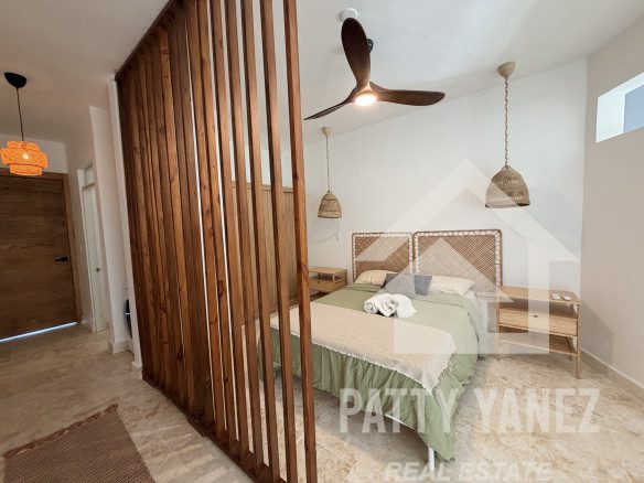 Departamento de 1 recámara con vista al mar en Playa Encuentro, Cabarete
