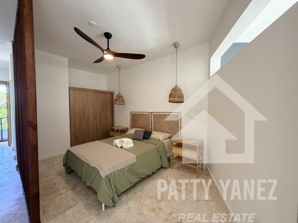 Departamento de 1 recámara con vista al mar en Playa Encuentro, Cabarete