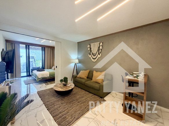 Elegante estudio en Playa Encuentro: vida moderna en la costa norte de la República Dominicana