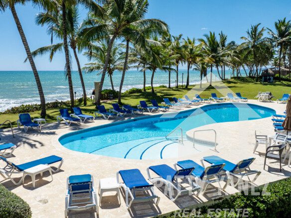 Beachfront Condo in Cabarete, 2 Bed, 2 Bath with Stunning Sea Views