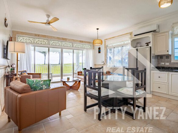 Beachfront Condo in Cabarete, 2 Bed, 2 Bath with Stunning Sea Views
