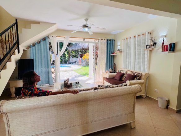 HERMOSA VILLA LISTA PARA VIVIR EN VENTA EN LA MULATA, CABARETE.