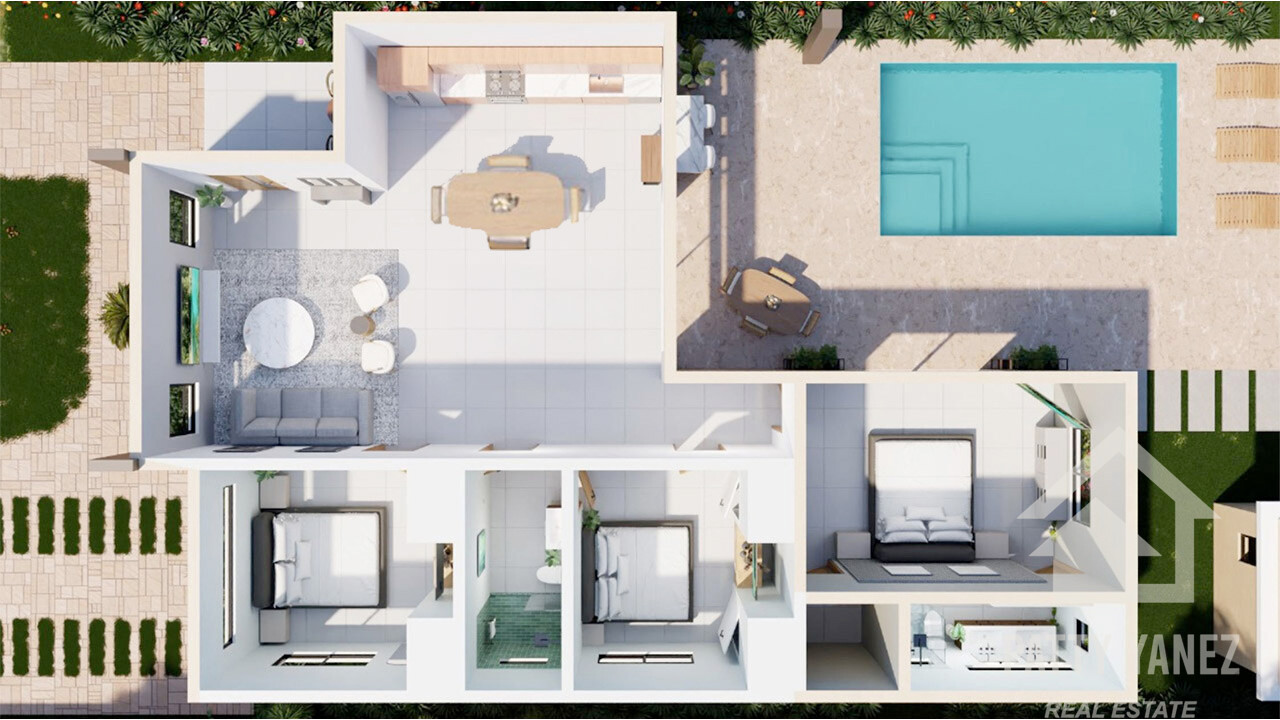 New Villas at Kite Beach, Cabarete in Gated Community