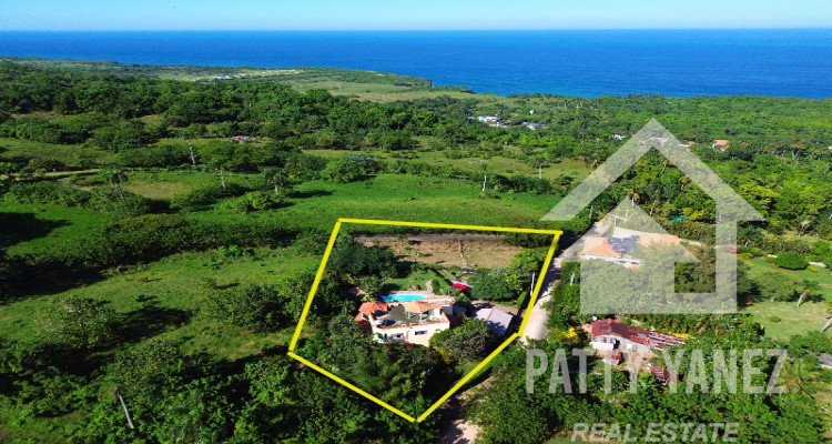 Ocean View Home with Land for Sale in Cabrera Dominican Republic