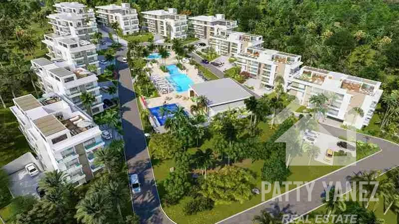Departamento contemporáneo de 2 habitaciones cerca de la playa de Encuentro con servicios de resort
