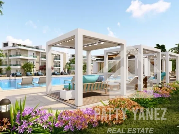 Departamento contemporáneo de 2 habitaciones cerca de la playa de Encuentro con servicios de resort