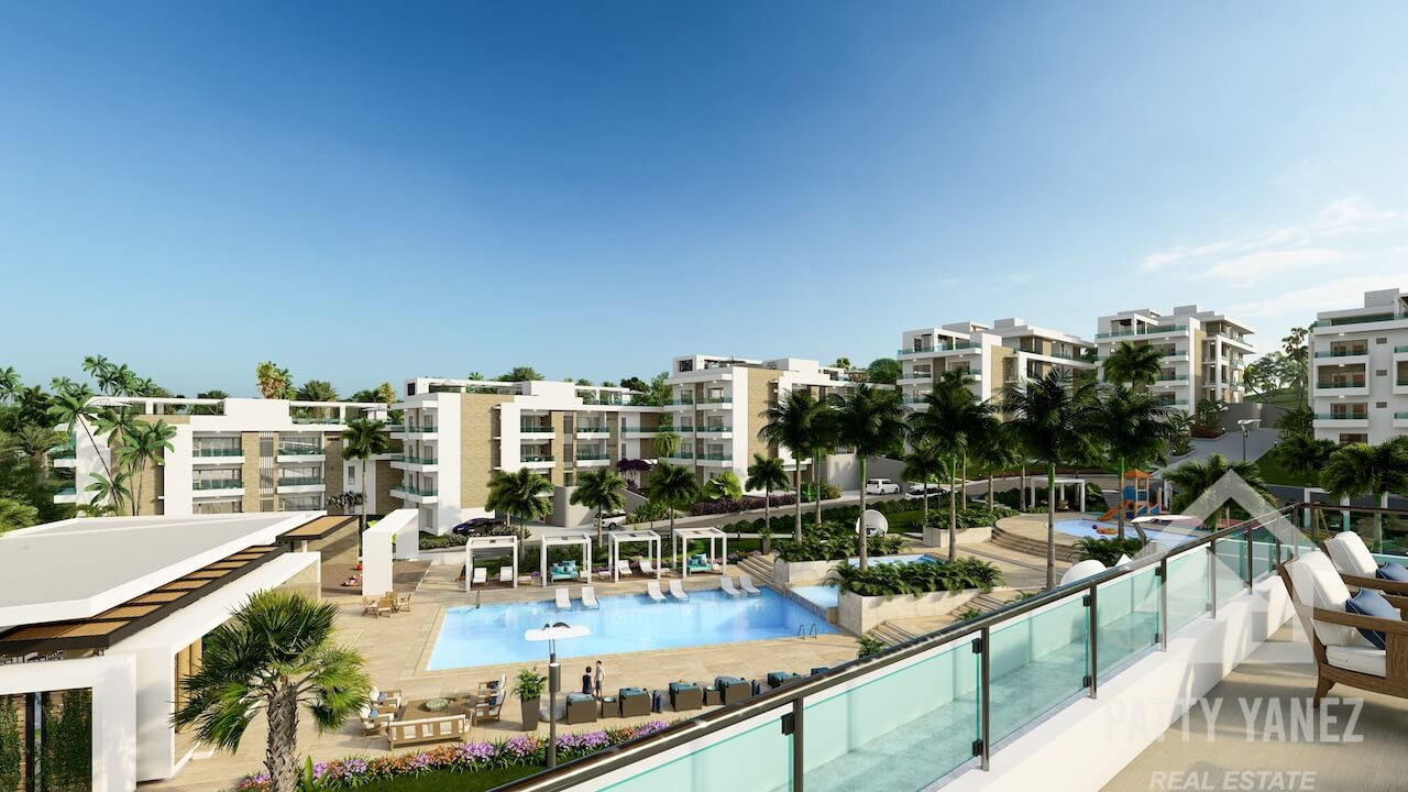 Departamento contemporáneo de 2 habitaciones cerca de la playa de Encuentro con servicios de resort