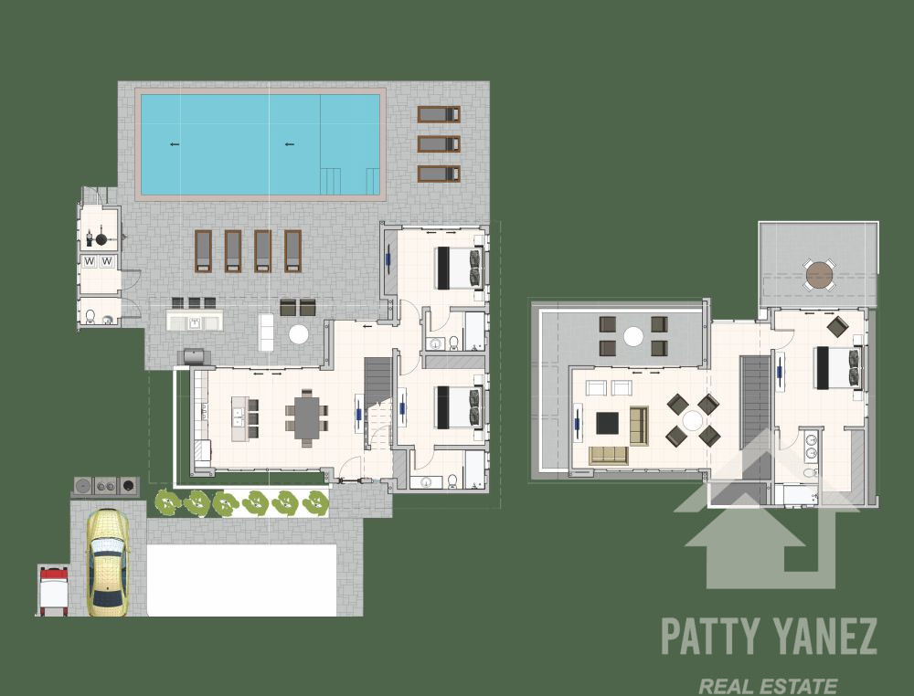 Villa tropical moderna de 3 dormitorios cerca de los centros de Sosúa y Cabarete