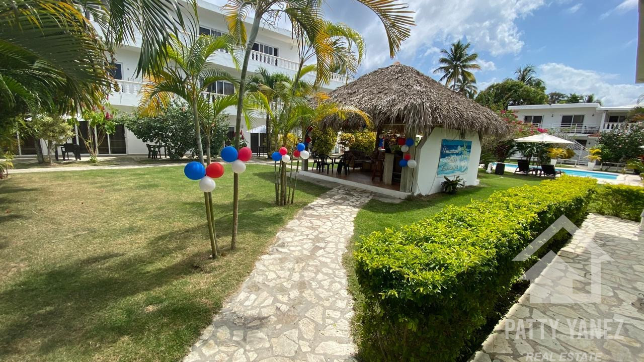 Oportunidad de negocio: hotel en Kite Beach, Cabarete – Totalmente equipado y en funcionamiento