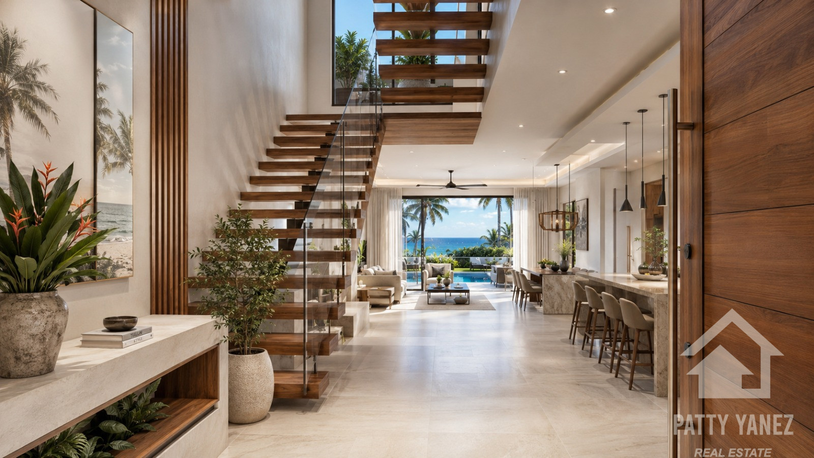 Pre-Construction 3-Bedroom Villa with Private Pool & Rooftop Terrace in Kite Beach