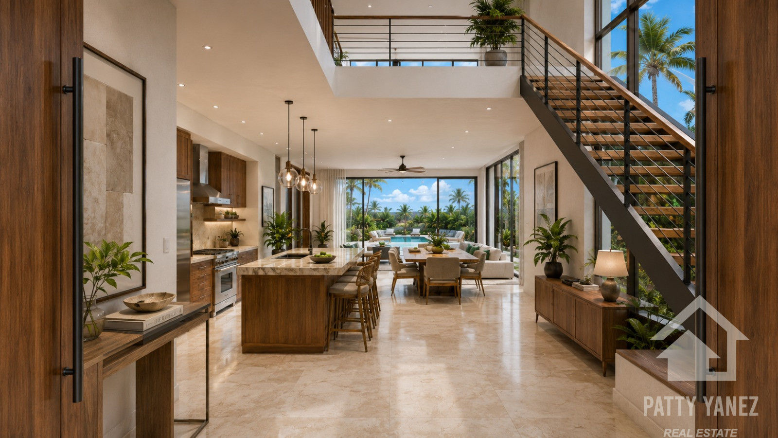 Pre-Construction 3-Bedroom Villa with Private Pool & Rooftop Terrace in Kite Beach