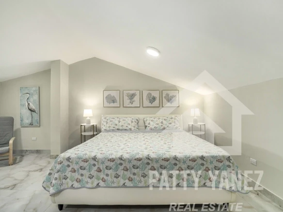 Departamento amueblado de 2 recámaras con loft cerca de la playa