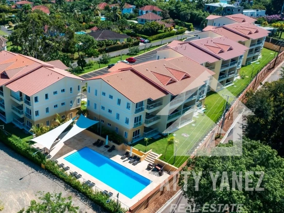 Departamento de 1 recámara en un complejo residencial cerrado en Sosúa, cerca de las playas