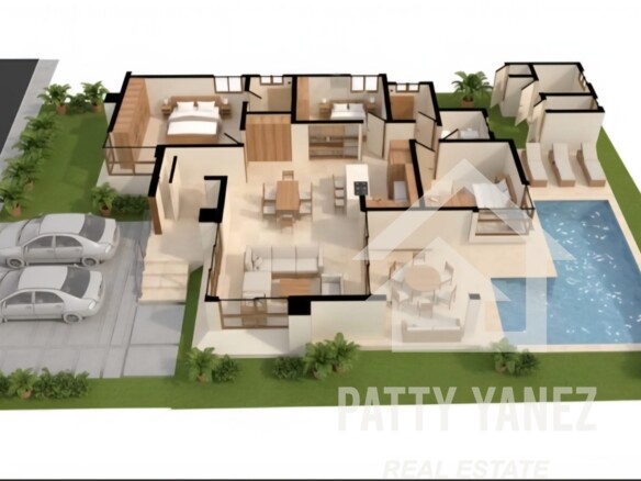 Turnkey Modern 3-Bedroom Villa Close to Beach